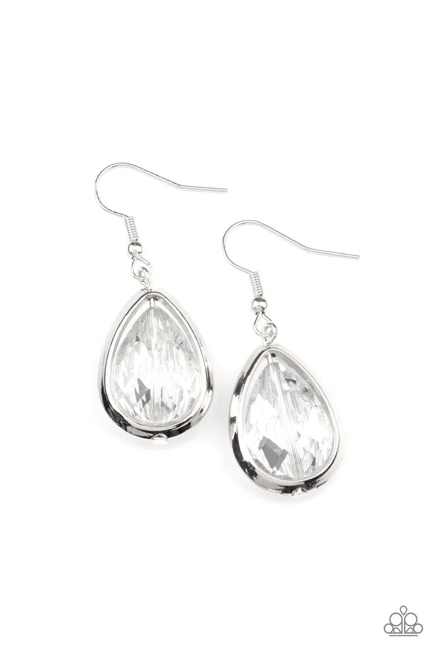 Drop-Dead Duchess Silver Paparazzi Earrings