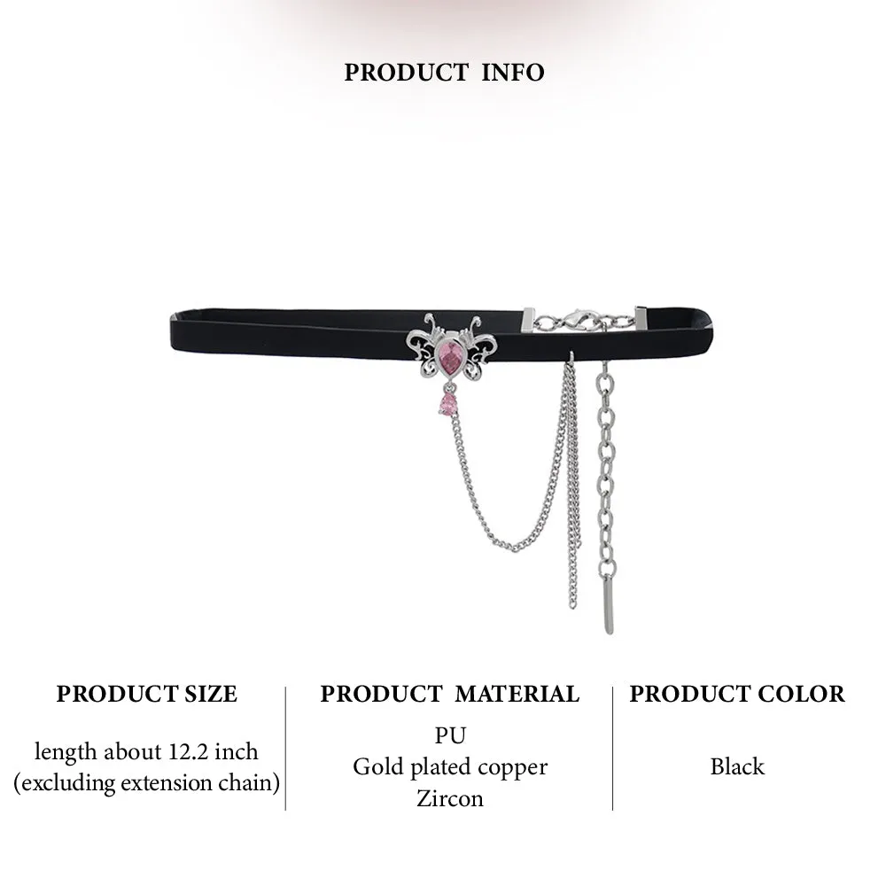 Electric Cherry series leather chocker
