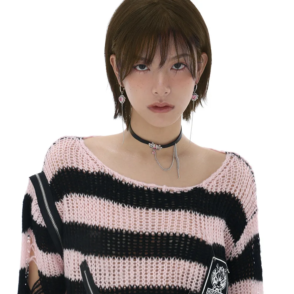 Electric Cherry series leather chocker