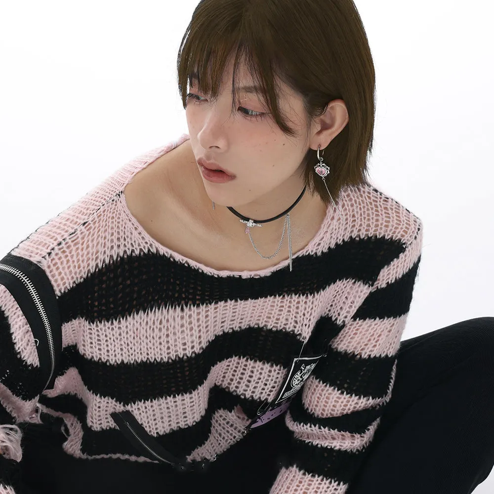Electric Cherry series leather chocker