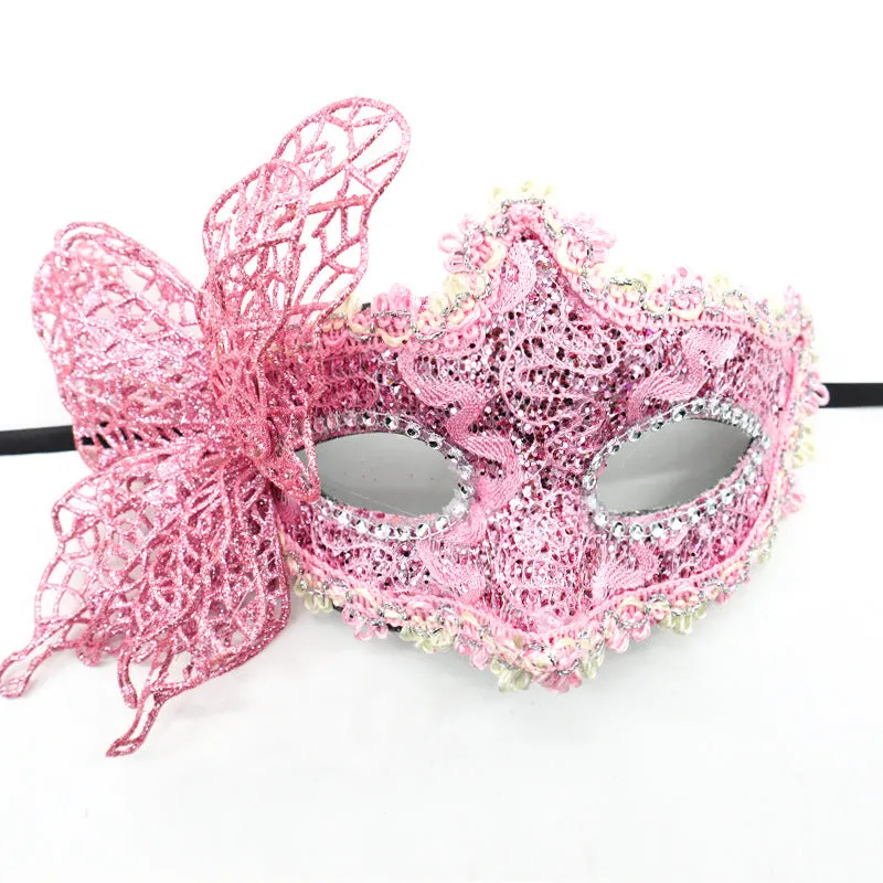 Elegant Black Butterfly Lace Masquerade Eye Mask