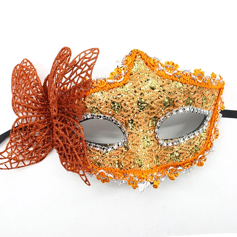 Elegant Black Butterfly Lace Masquerade Eye Mask