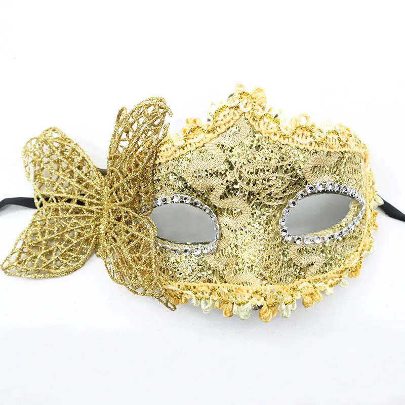 Elegant Black Butterfly Lace Masquerade Eye Mask