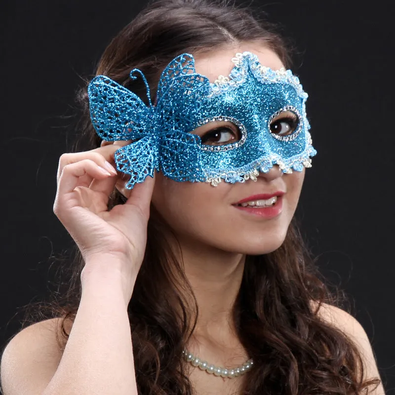Elegant Black Butterfly Lace Masquerade Eye Mask
