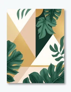 Emerald Fusion: Botanical Elegance Wall Art Poster