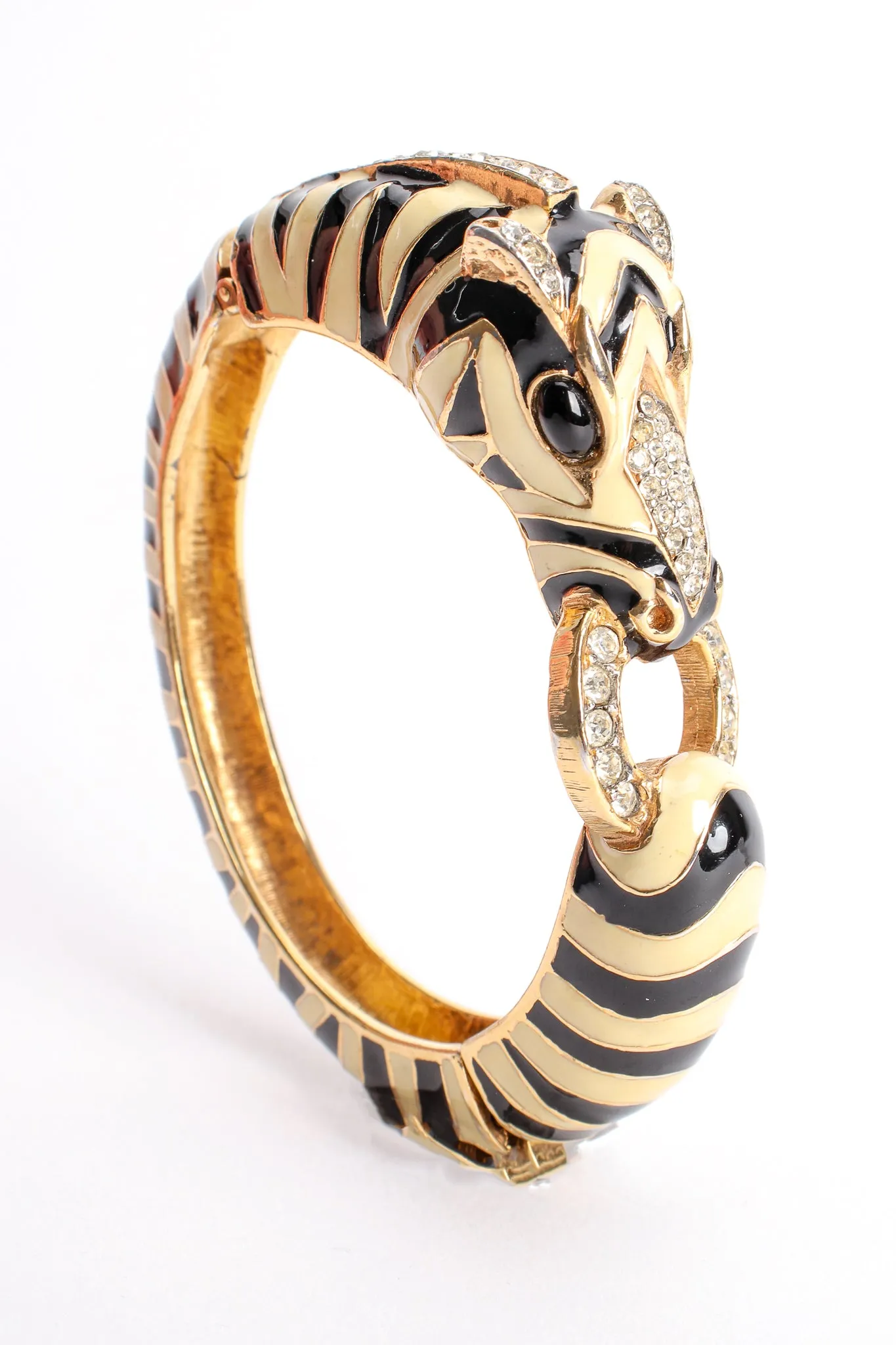 Enamel Stripe Zebra Bracelet