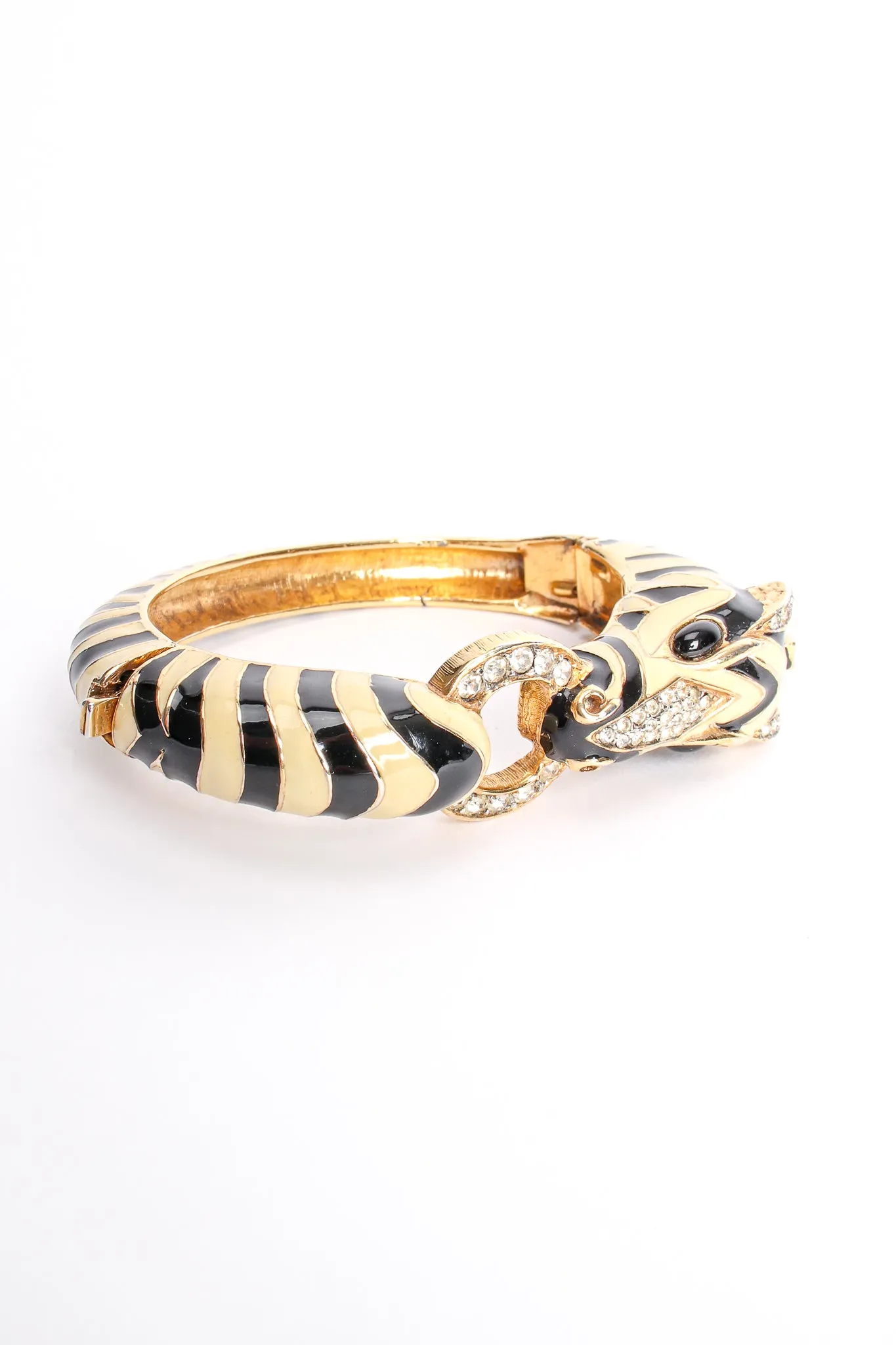 Enamel Stripe Zebra Bracelet