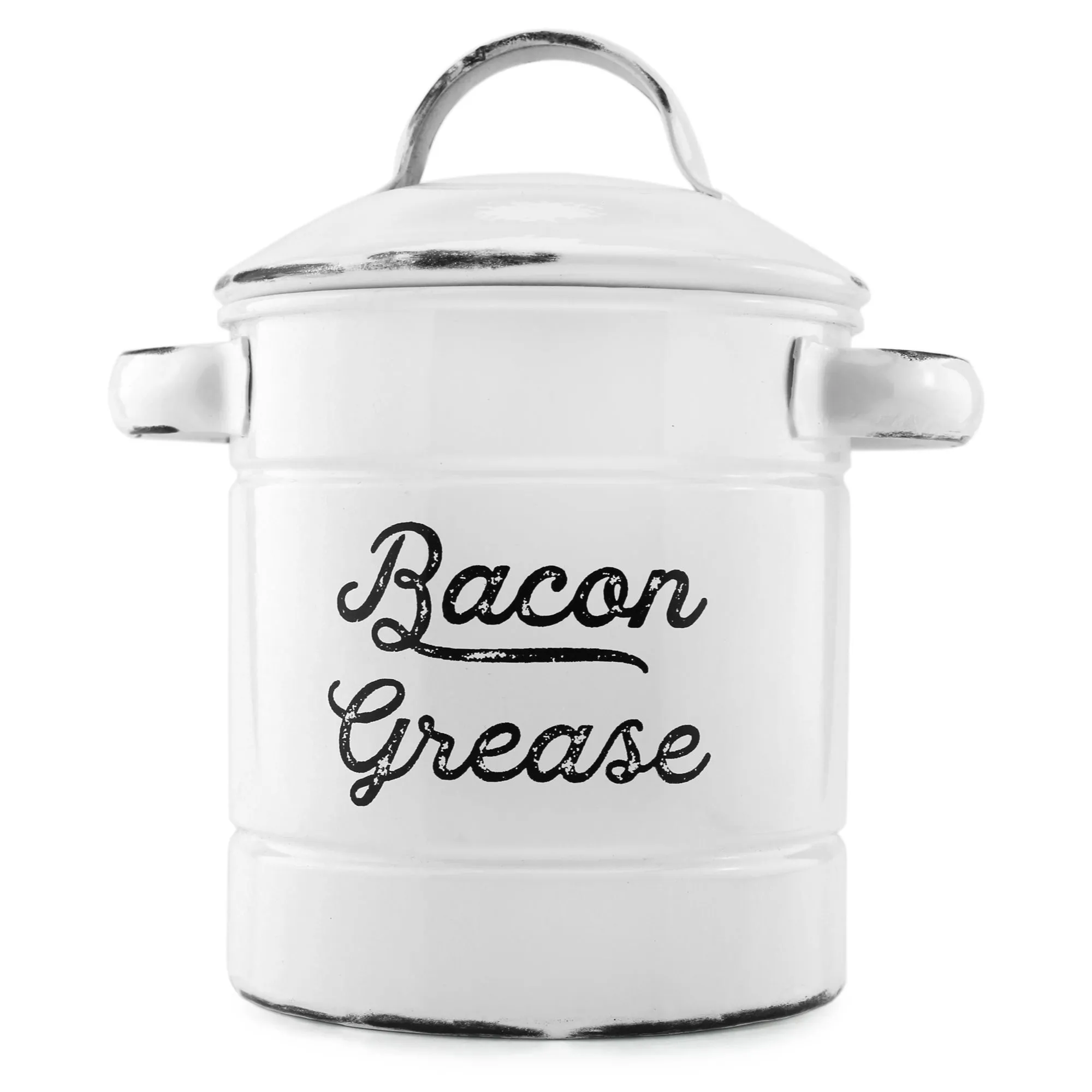 Enamelware Grease Container