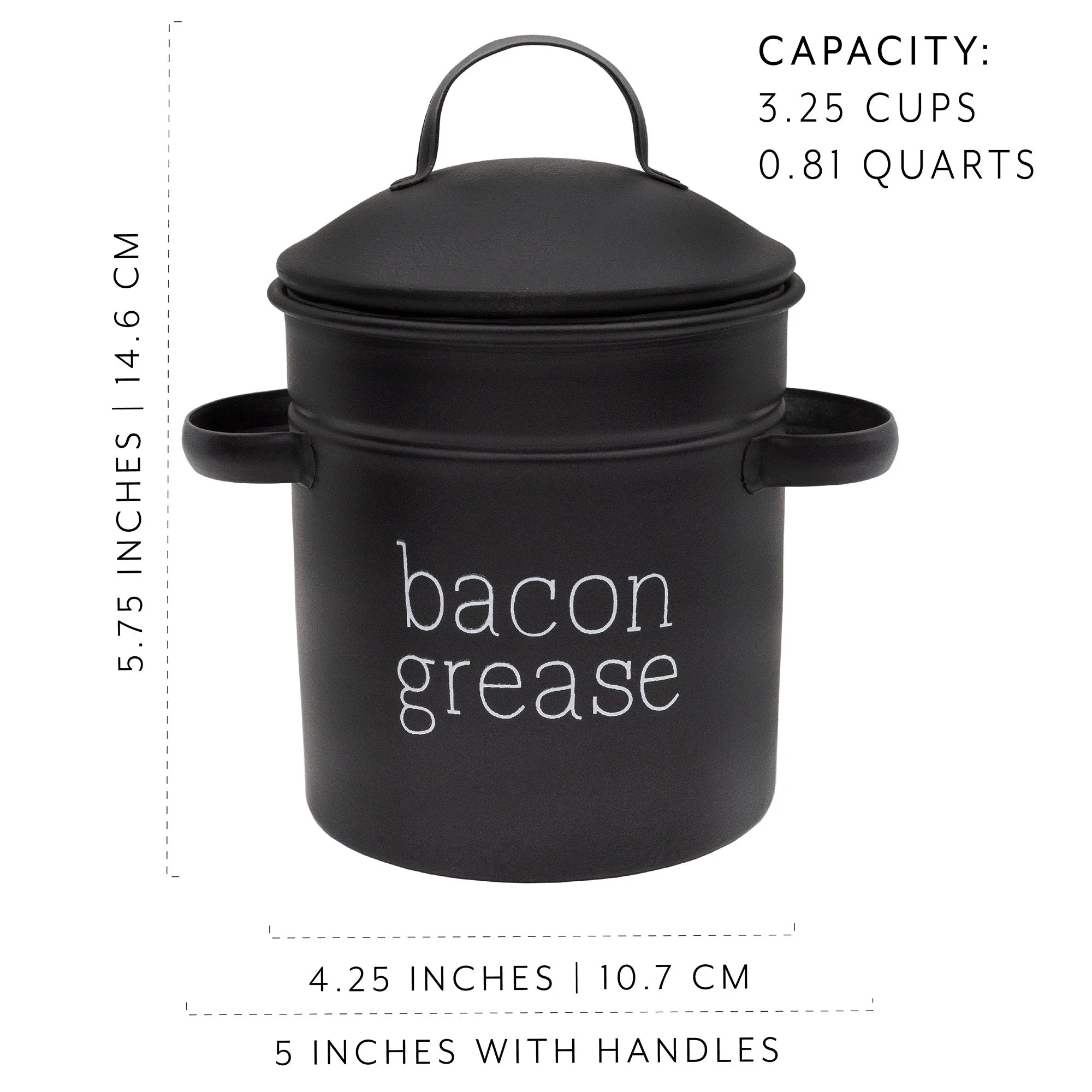 Enamelware Grease Container