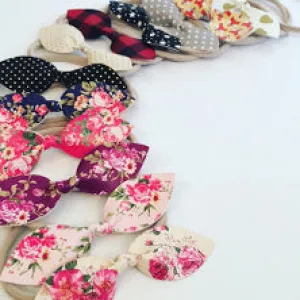 Faux Leather Bow Headband