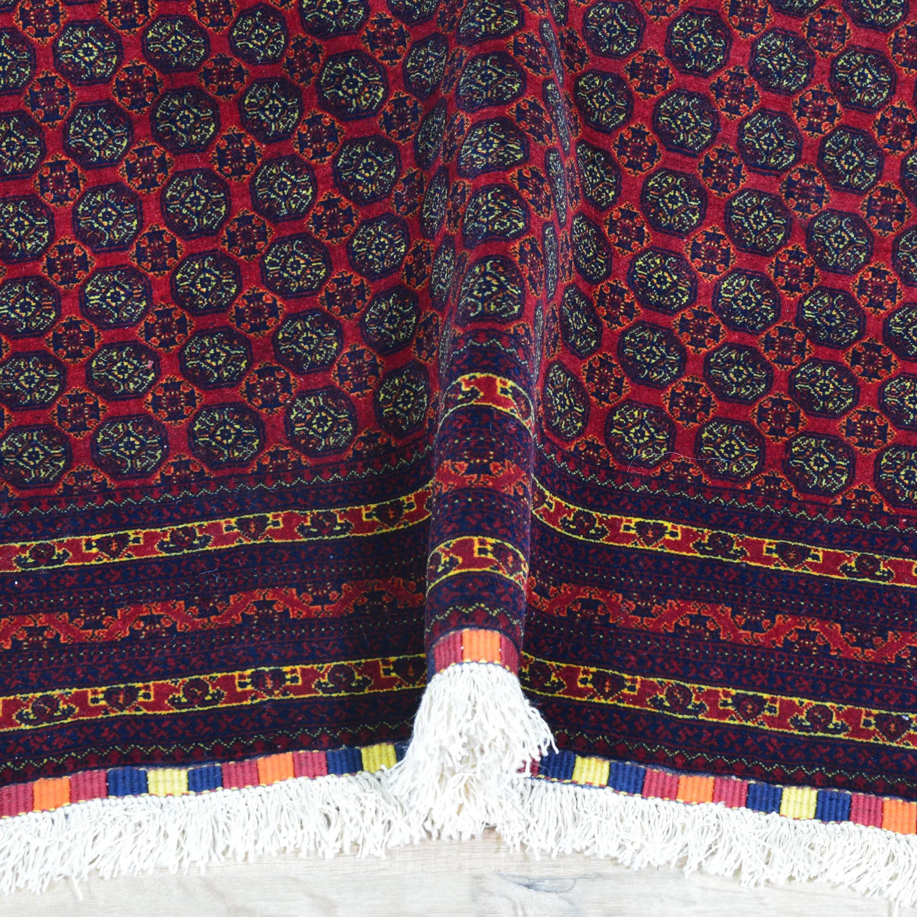 Fine Hand-Knotted khawaja Roshani Tribal Traditional Wool Rug (Size 4.11 X 6.6) Cwral-9624