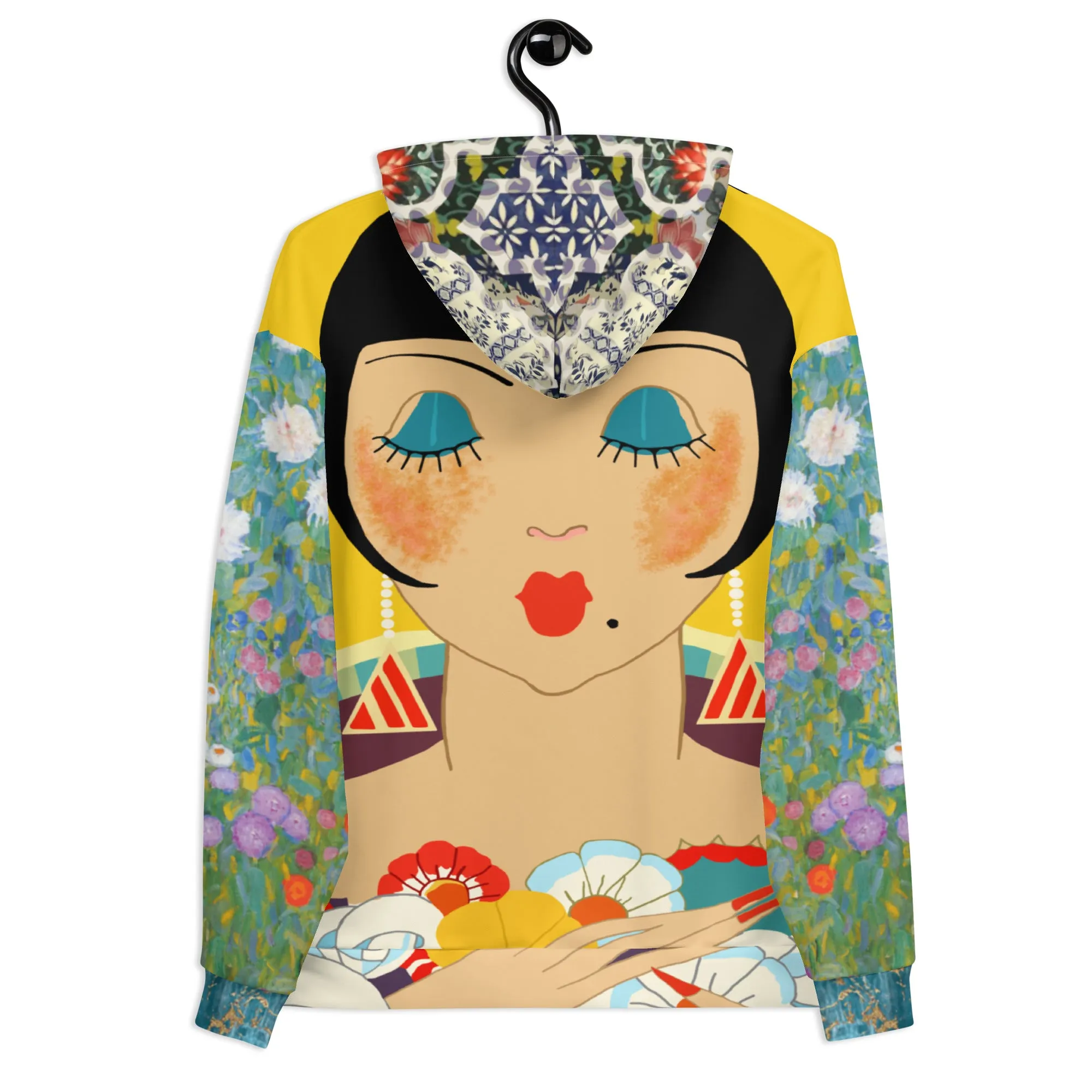 Floral Flapper Girl Unisex Hoody