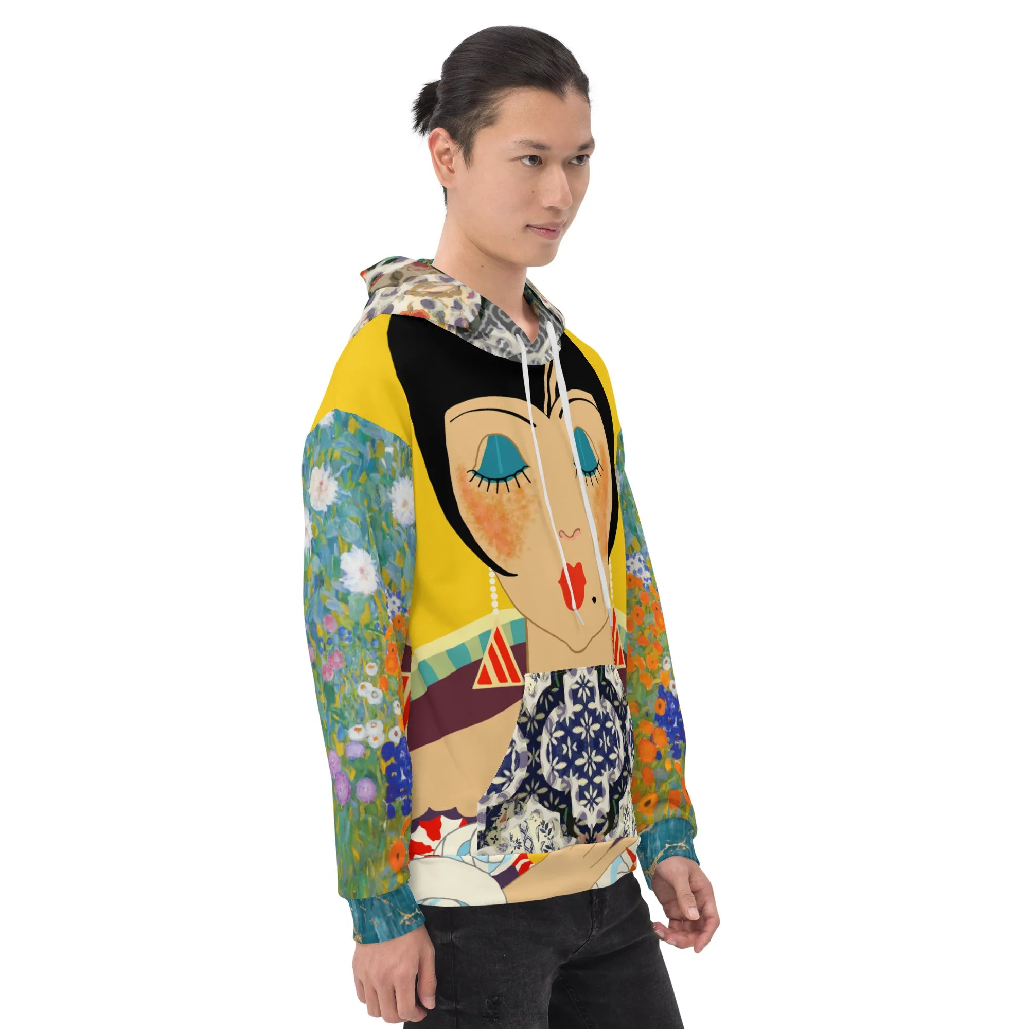 Floral Flapper Girl Unisex Hoody