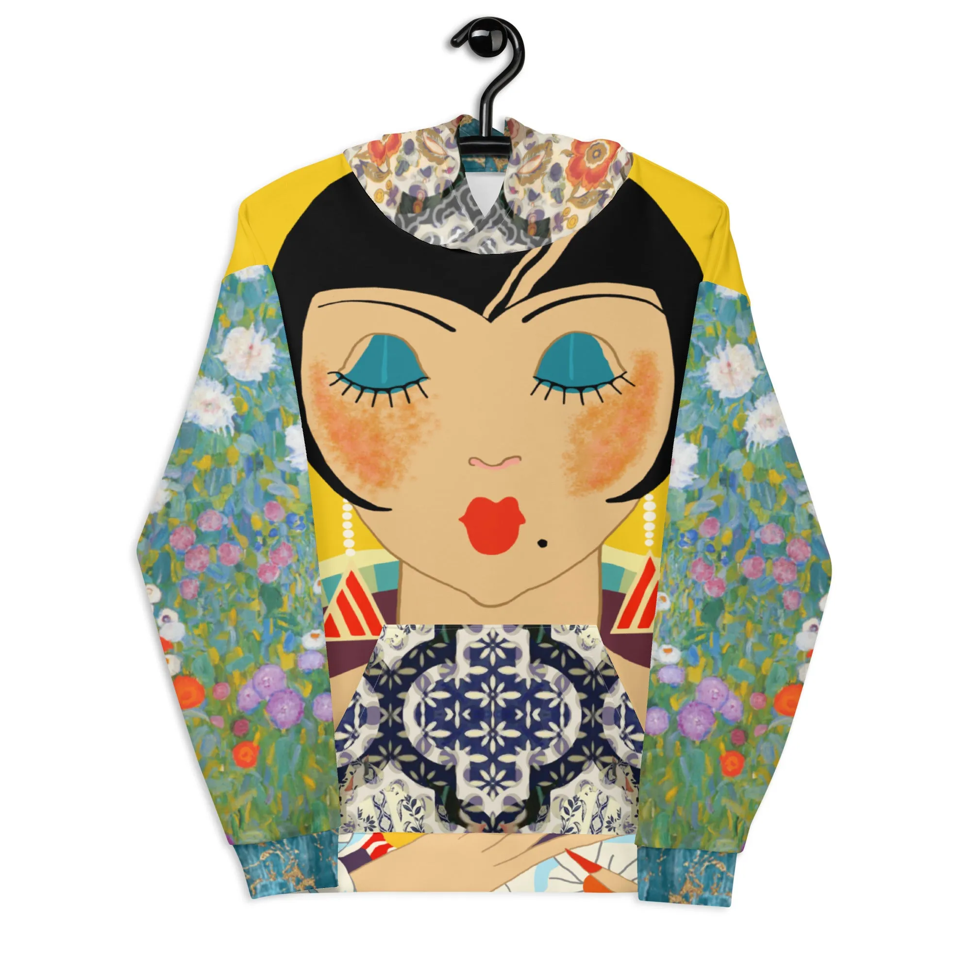 Floral Flapper Girl Unisex Hoody
