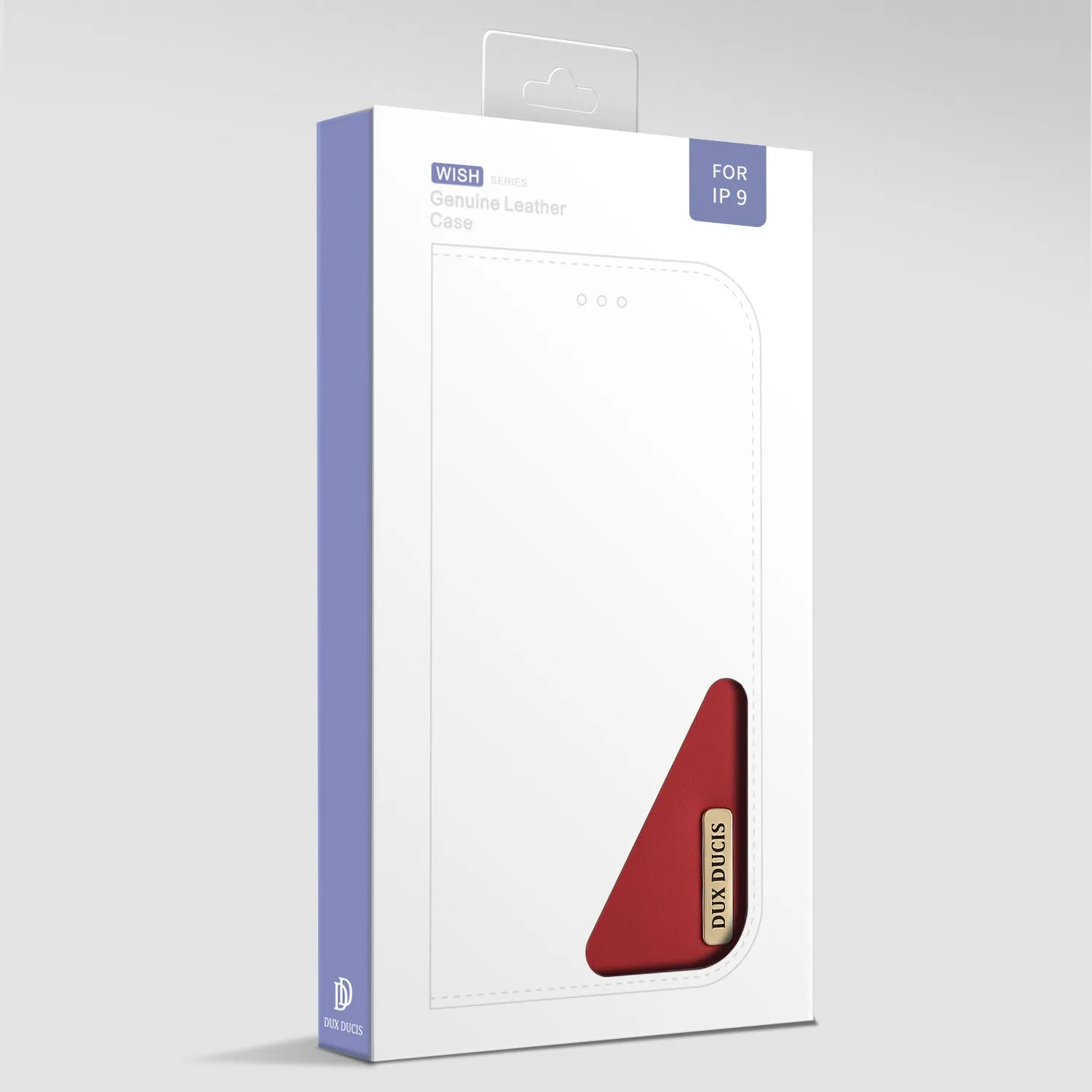 For iPhone 9 Mobile Phone Cover Magnetic Leather Protective Case with Card Slot Bracket red