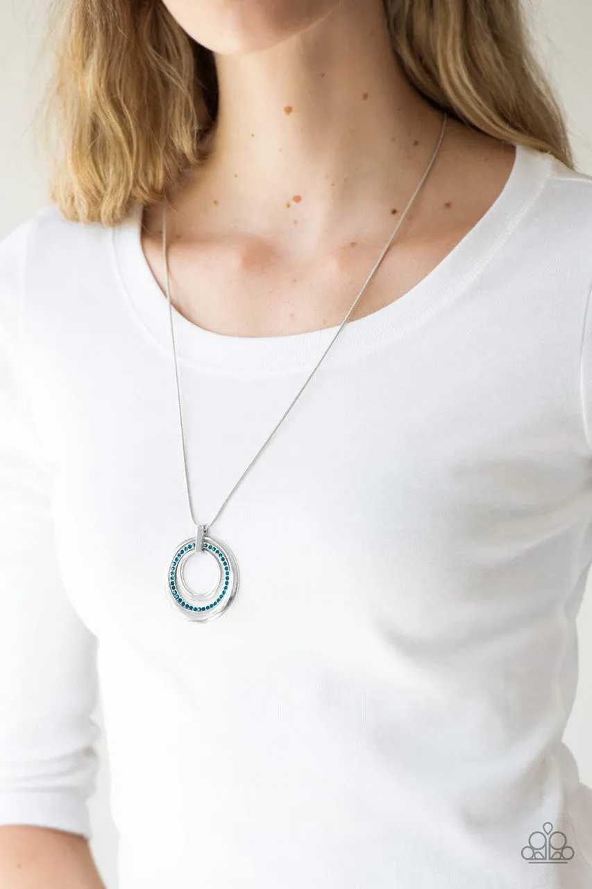 Gather Around Gorgeous Blue Paparazzi Necklace
