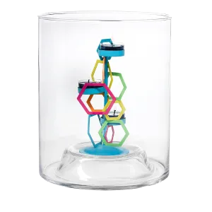 Geometric Tealight Tree & Clearly Creative™ Hurricane - Set Savings