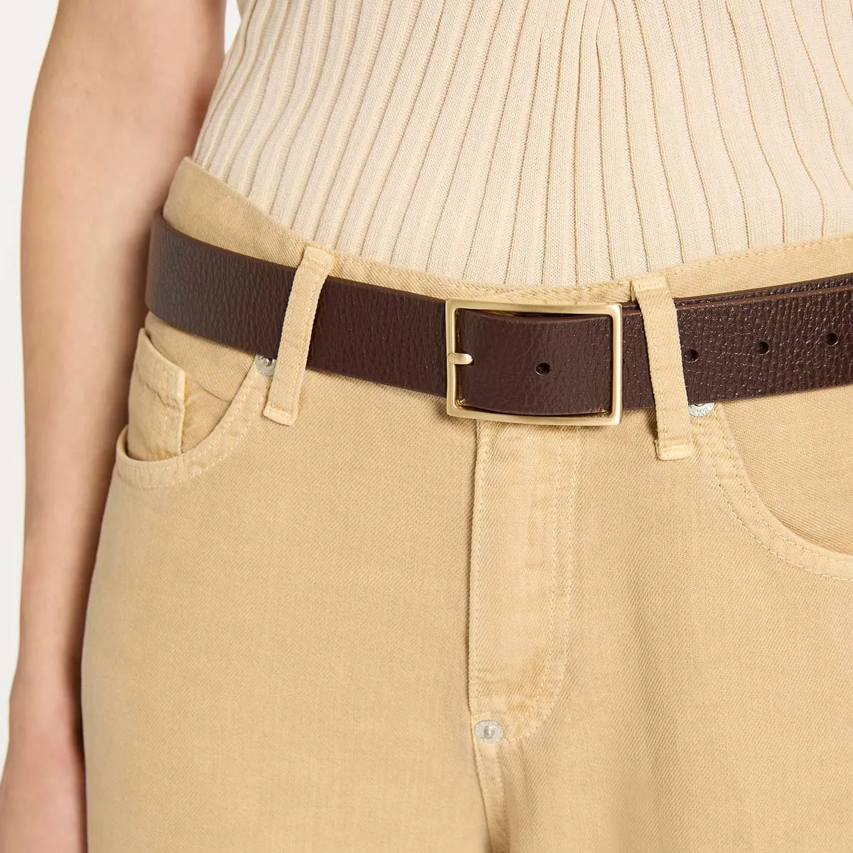Getting Real Belt - Choc/Gold