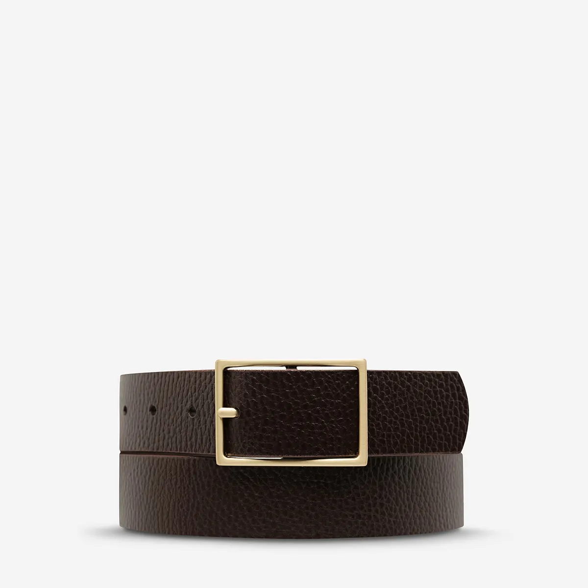 Getting Real Belt - Choc/Gold