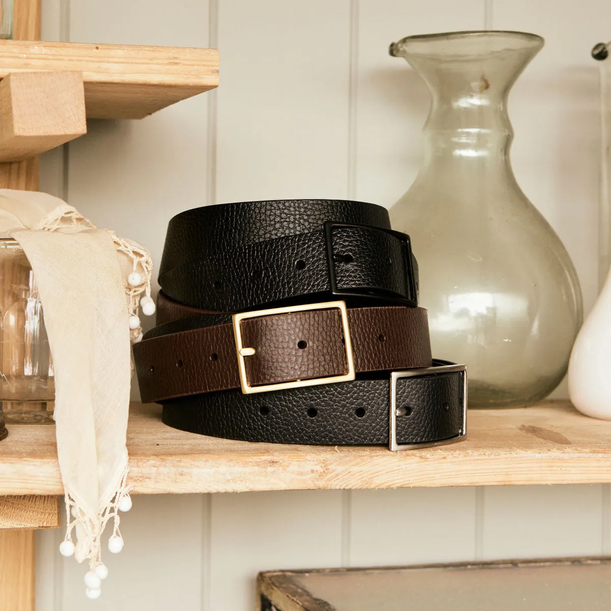 Getting Real Belt - Choc/Gold