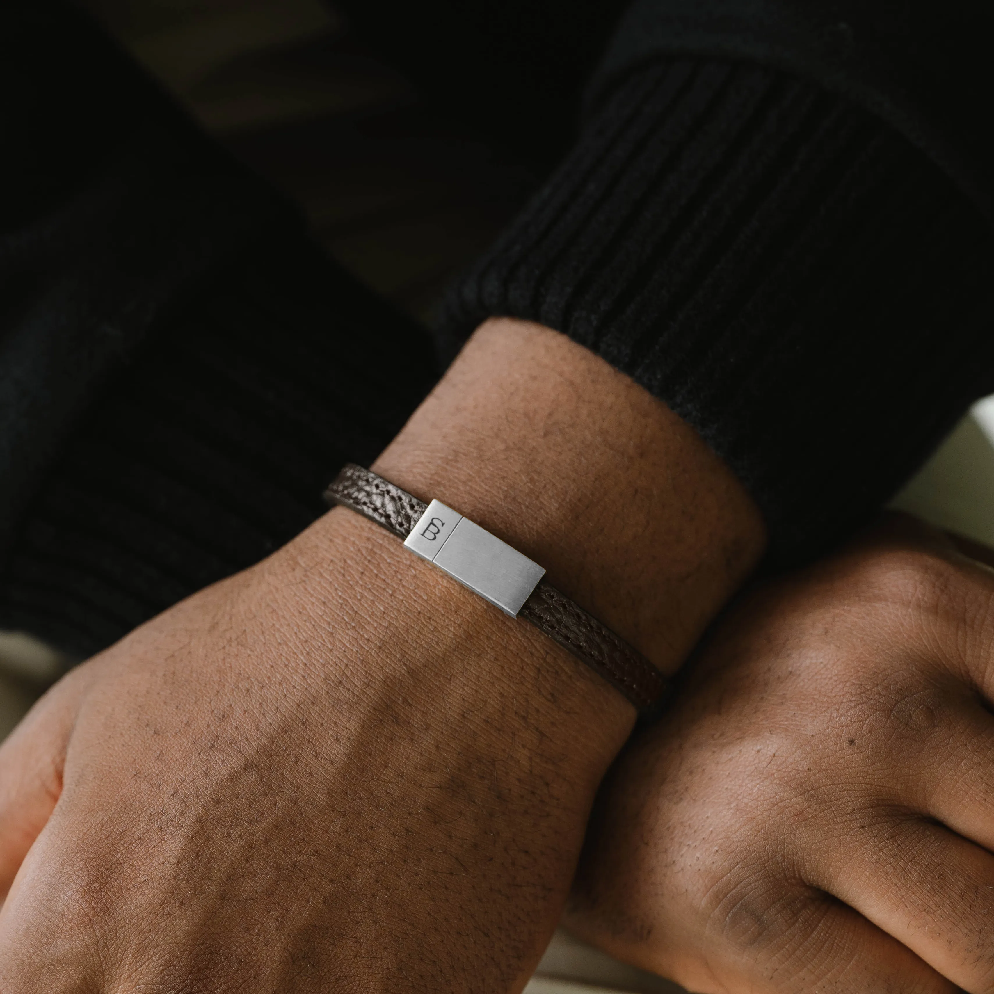 Grady Leather Bracelet Brown