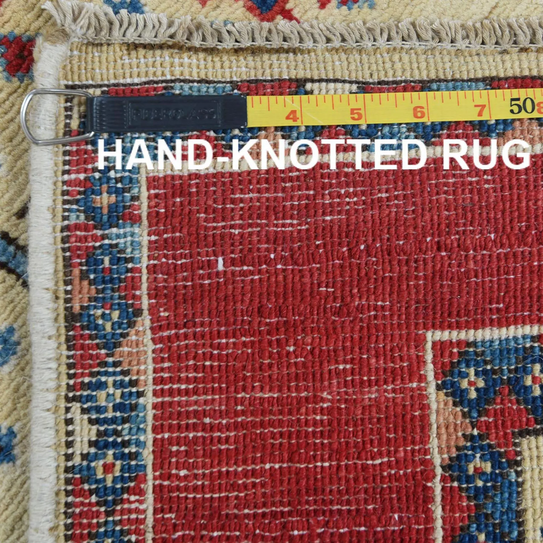 Hand-Knotted Caucasian Design Kazak Wool Handmade Rug (Size 3.1 X 5.0) Cwral-8919