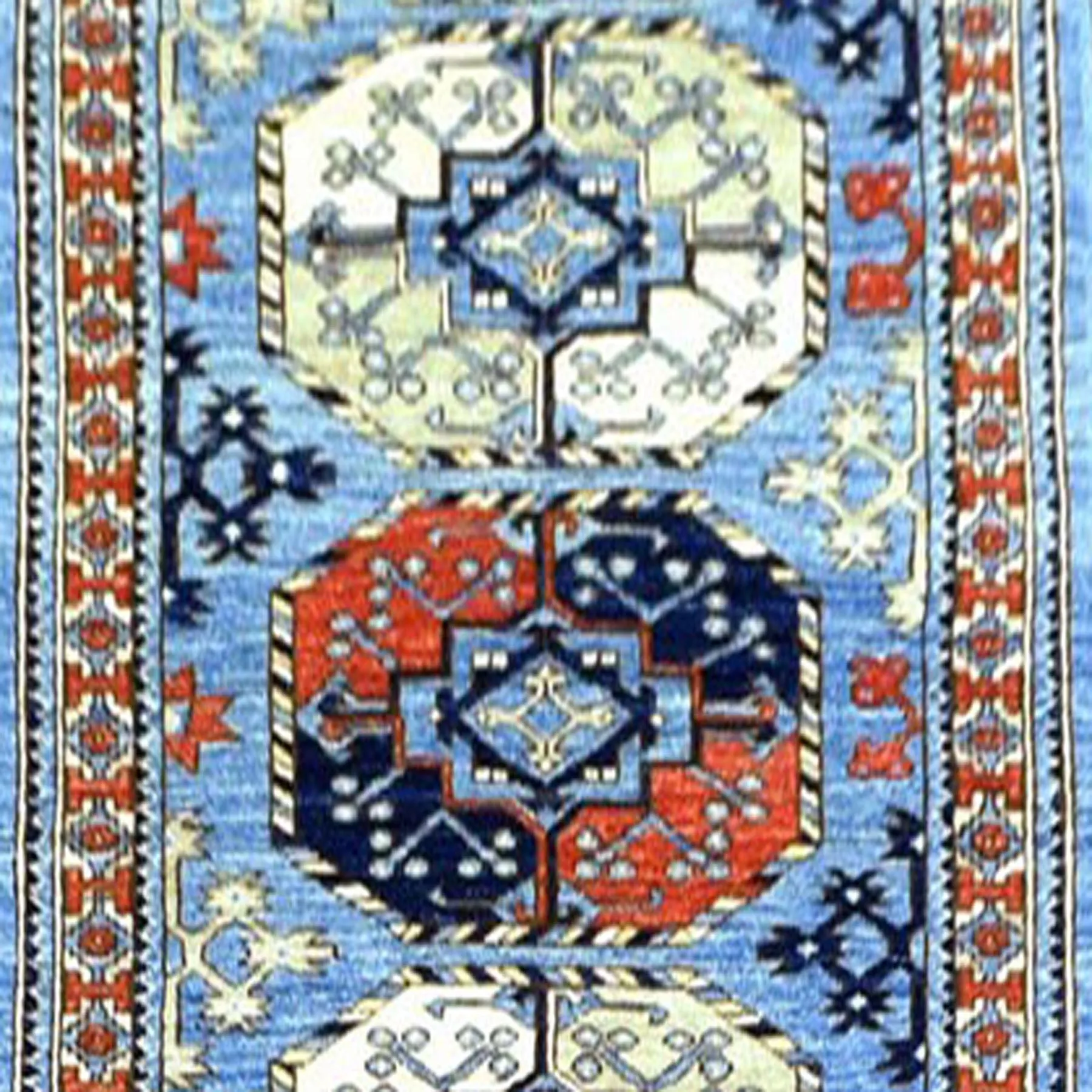 Hand-Knotted Ersari Tribal Design Handmade Wool Traditional Rug (Size 2.9 X 12.2) Cwral-9849