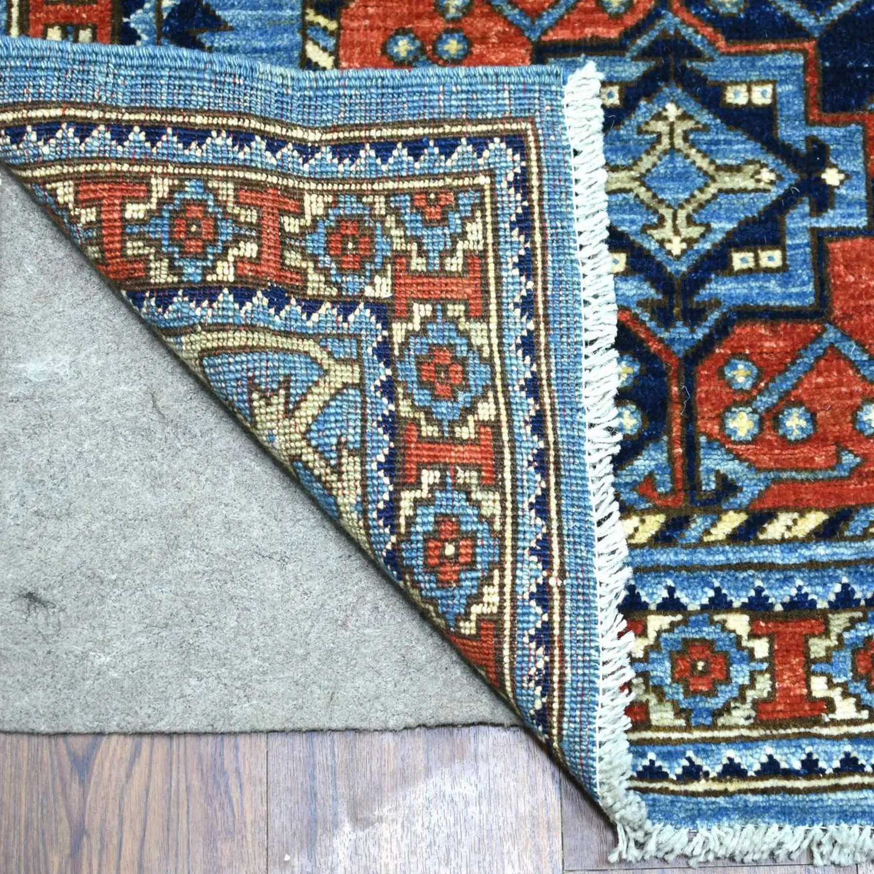 Hand-Knotted Ersari Tribal Design Handmade Wool Traditional Rug (Size 2.9 X 12.2) Cwral-9849