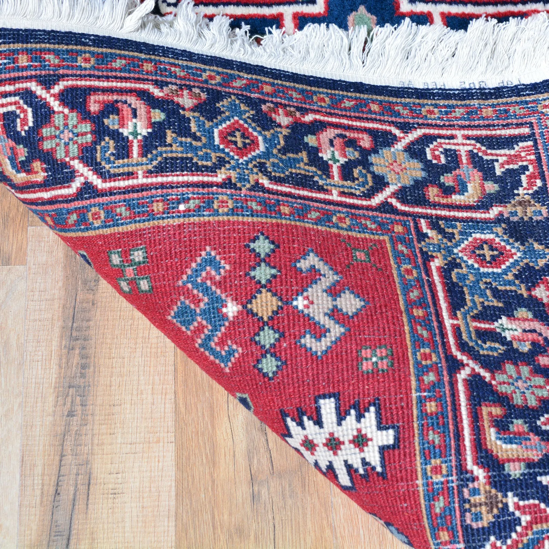 Hand-Knotted Oriental Geometric Design Handmade Wool Rug (Size 3.0 X 5.2) Brral-5694