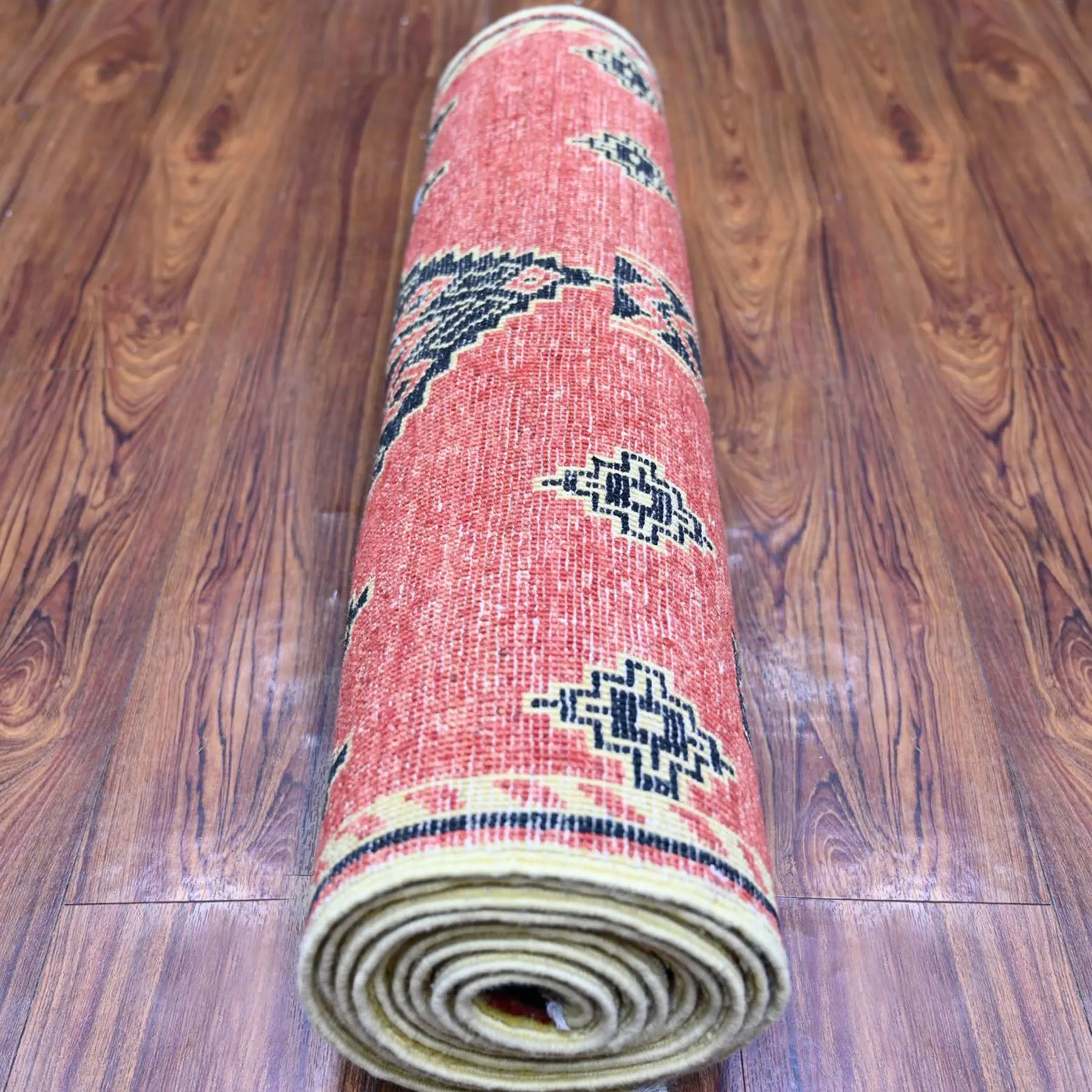 Hand-Knotted Peshawar Chobi Handmade Wool Southwestern Design Rug (Size 2.5 X 9.11) Cwral-9891