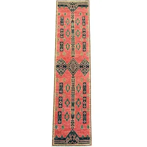 Hand-Knotted Peshawar Chobi Handmade Wool Southwestern Design Rug (Size 2.5 X 9.11) Cwral-9891