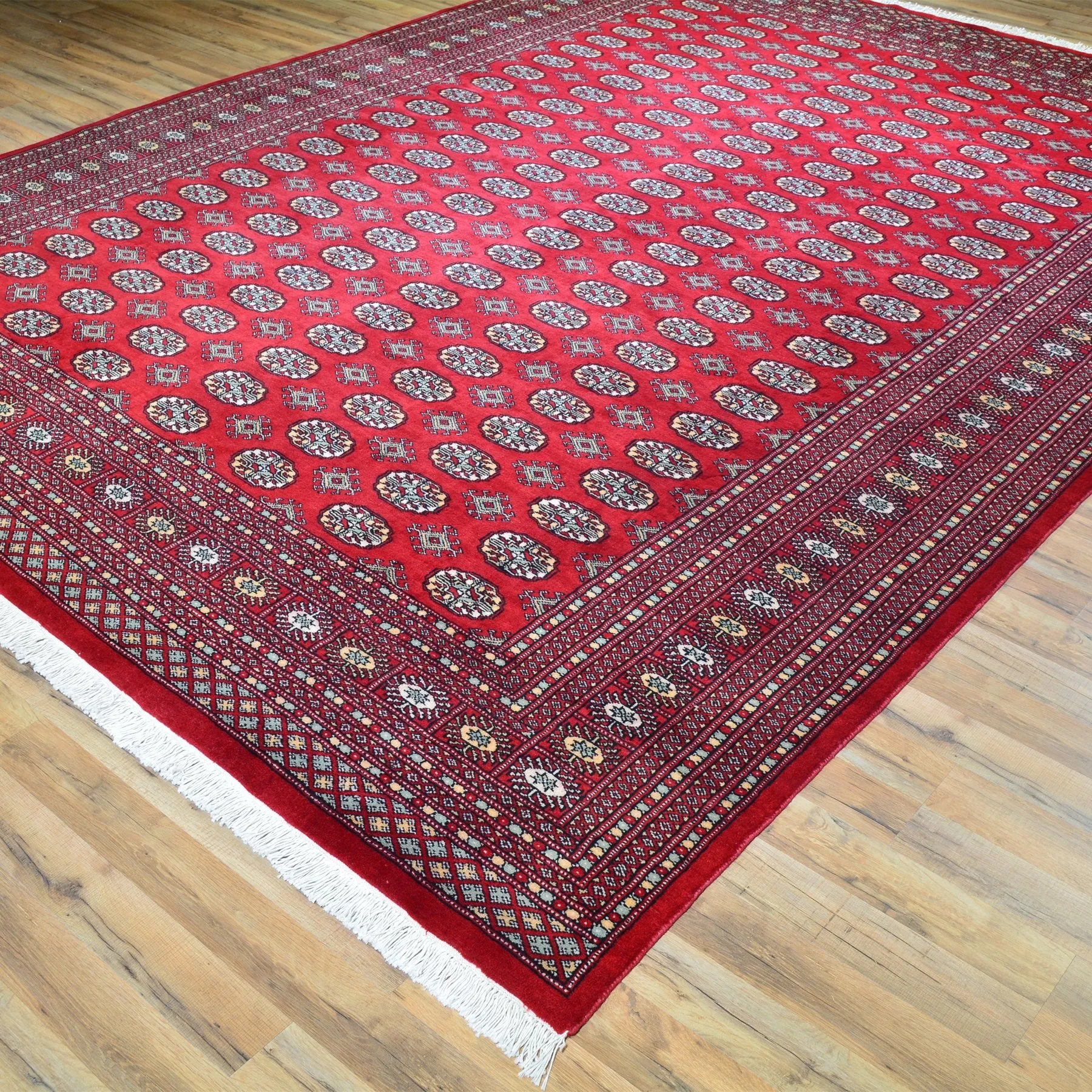 Hand-Knotted Turkmen Handmade Tribal Traditional Afghan Rug (Size 9.0 X 12.2) Brral-6432