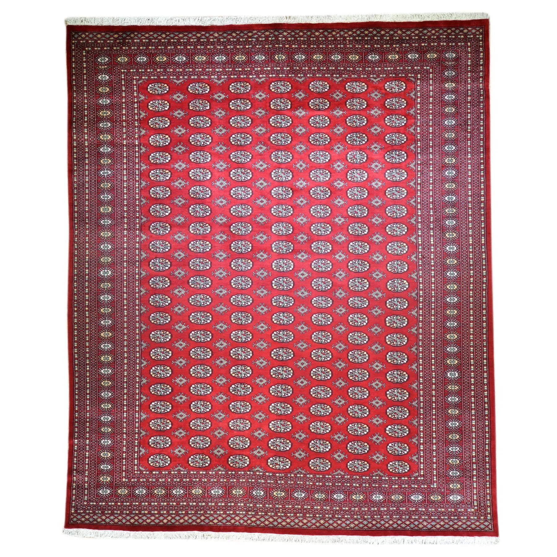 Hand-Knotted Turkmen Handmade Tribal Traditional Afghan Rug (Size 9.0 X 12.2) Brral-6432