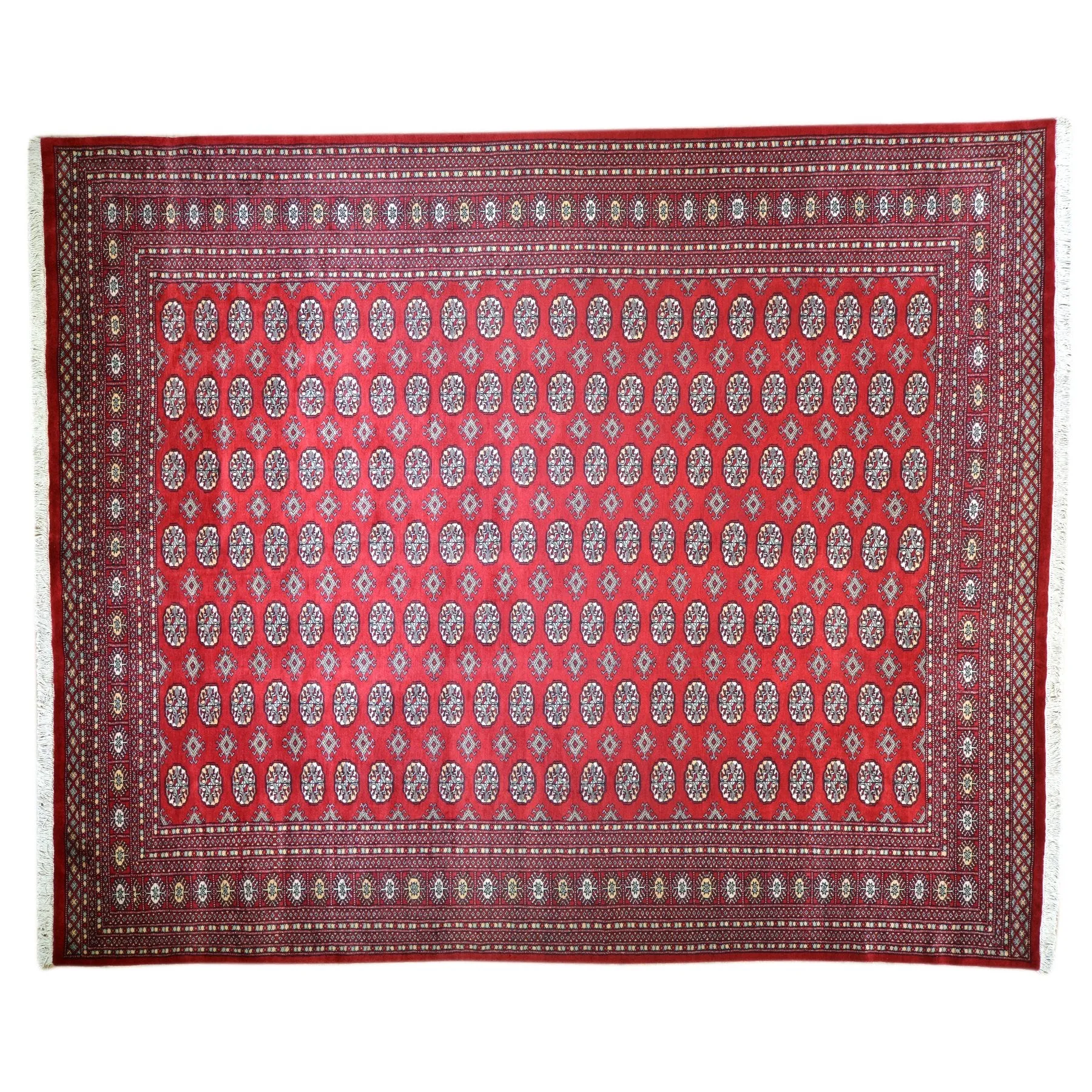 Hand-Knotted Turkmen Handmade Tribal Traditional Afghan Rug (Size 9.0 X 12.2) Brral-6432