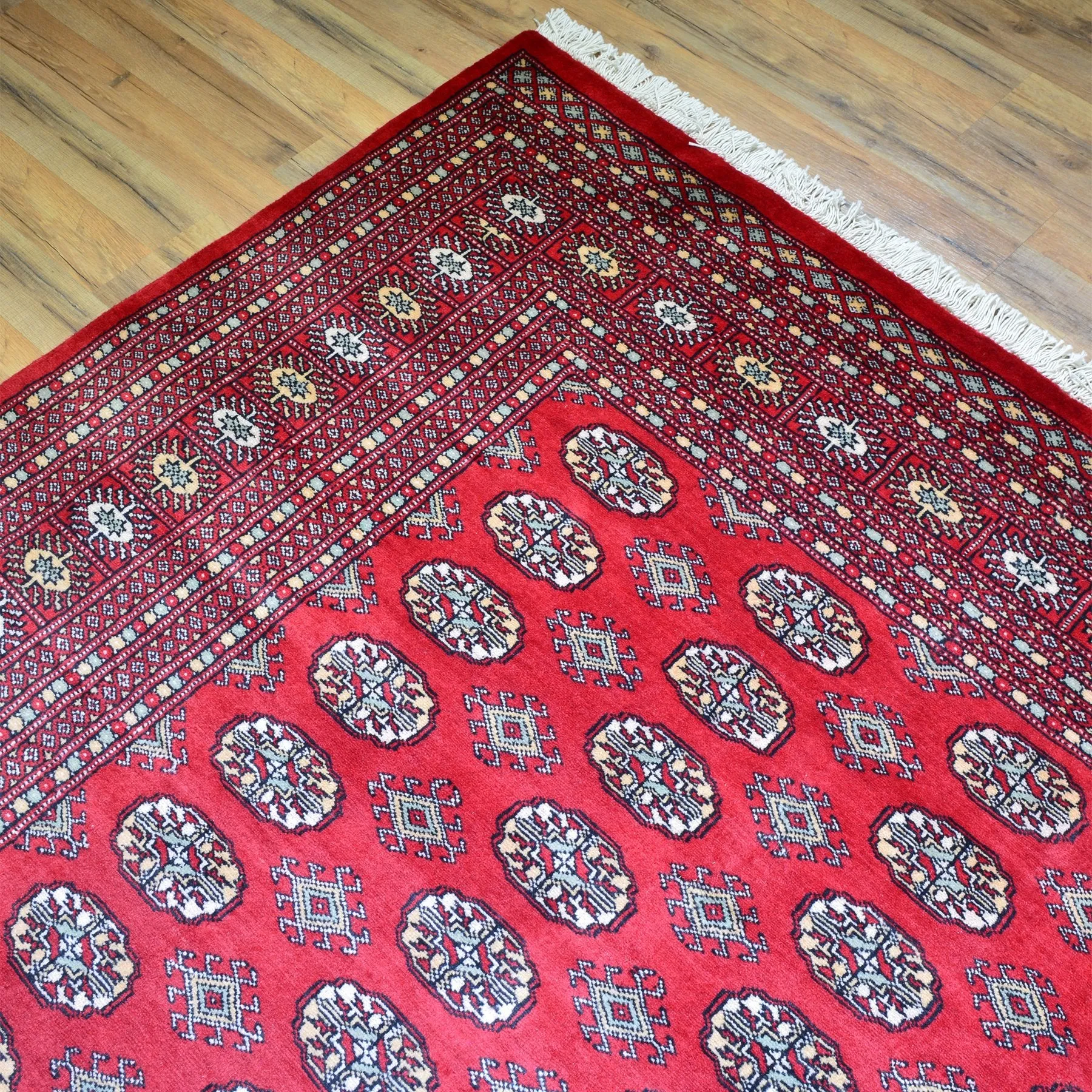 Hand-Knotted Turkmen Handmade Tribal Traditional Afghan Rug (Size 9.0 X 12.2) Brral-6432
