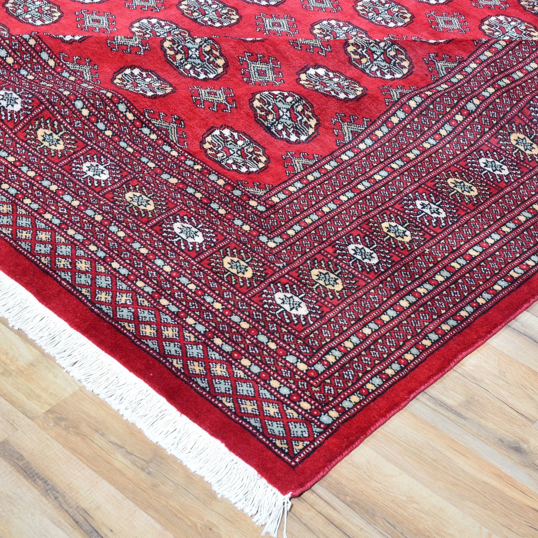 Hand-Knotted Turkmen Handmade Tribal Traditional Afghan Rug (Size 9.0 X 12.2) Brral-6432