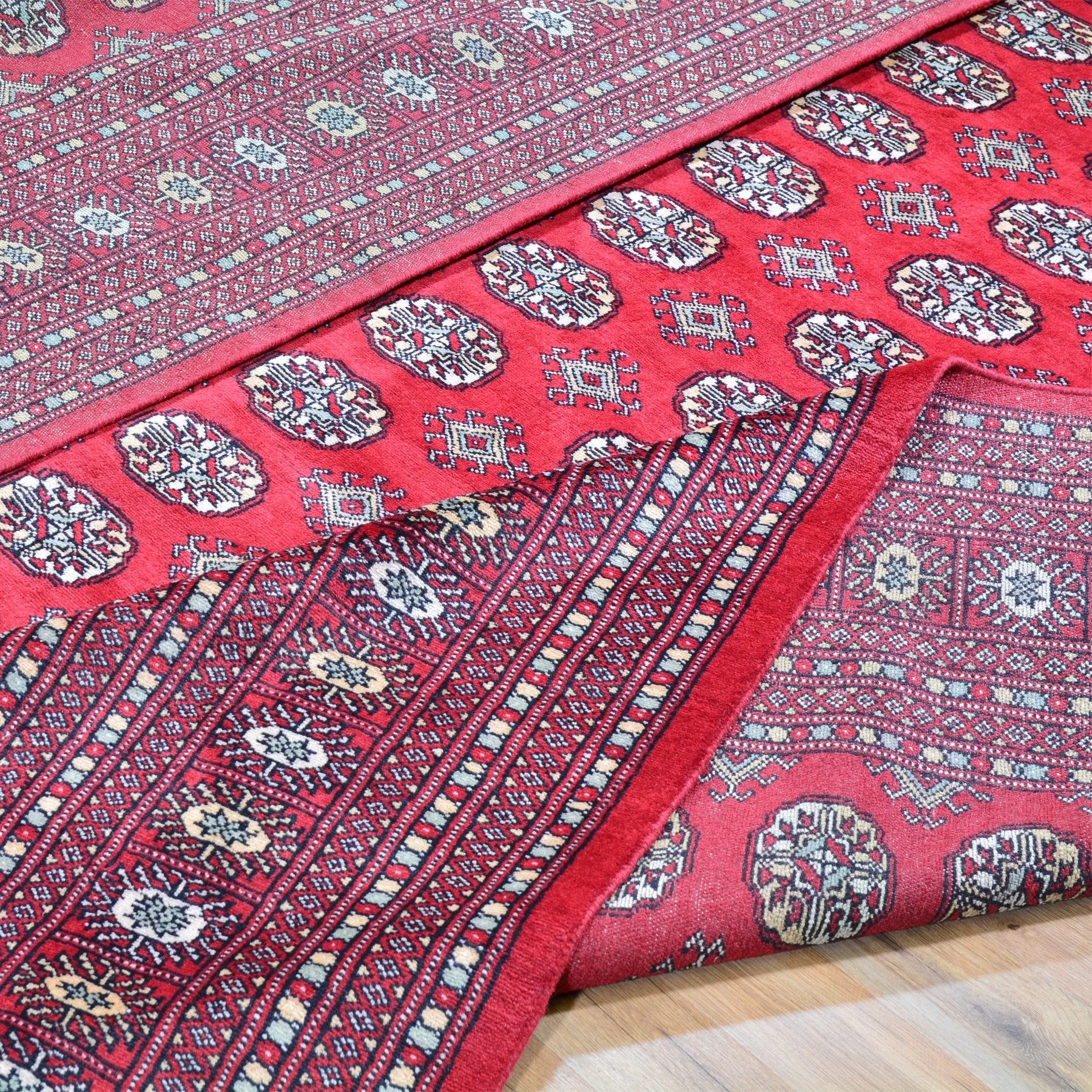 Hand-Knotted Turkmen Handmade Tribal Traditional Afghan Rug (Size 9.0 X 12.2) Brral-6432