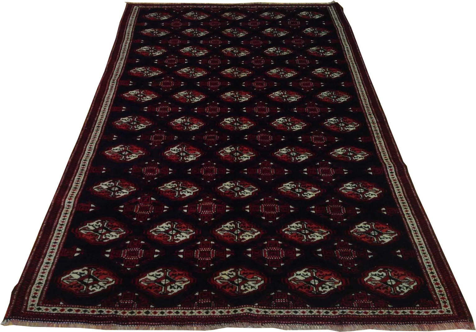 Hand-Knotted Turkmen Persian Yamut Wool Rug (Size 4.7 X 7.5) Brral-2223