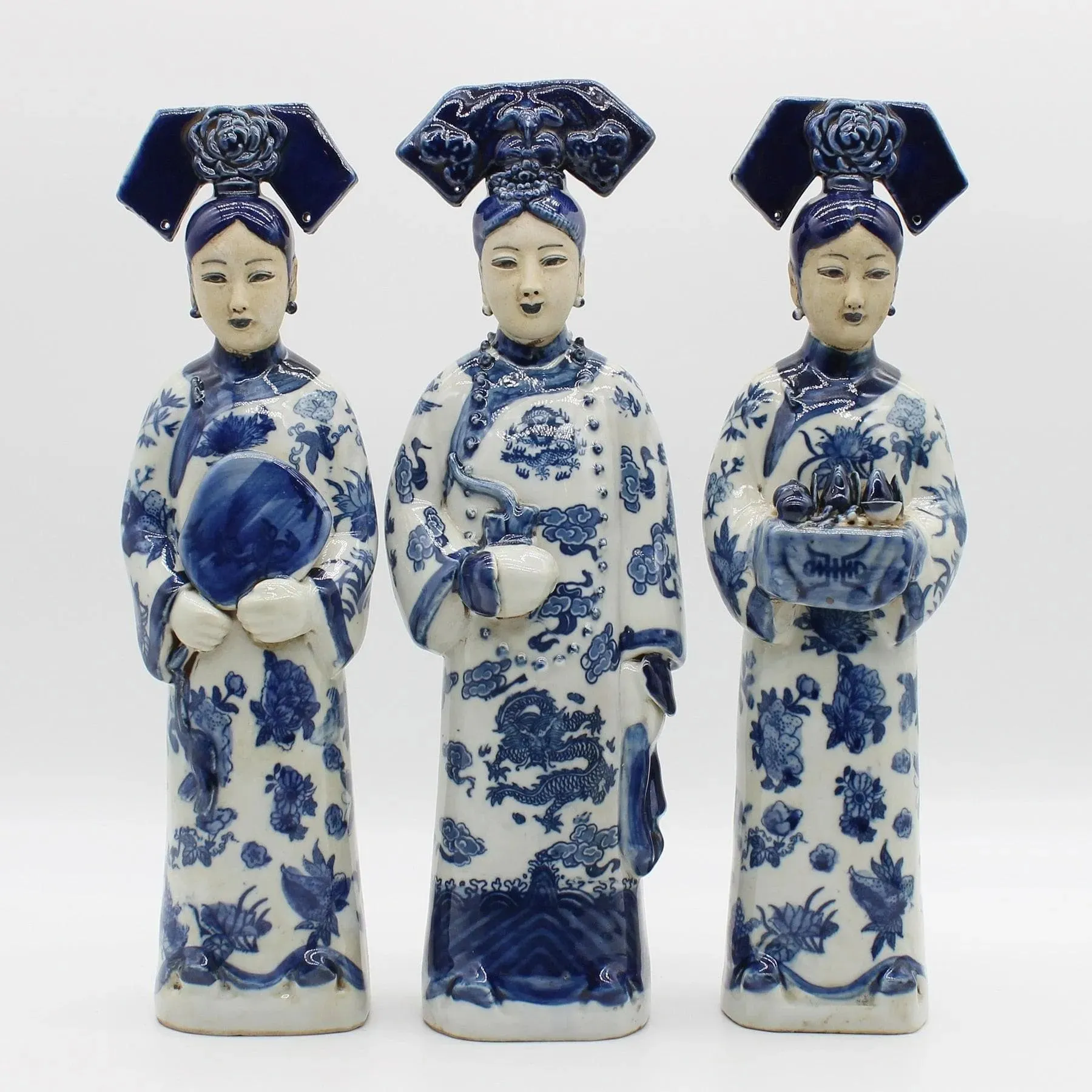 Hand-Painted Qing Dynasty Princesses Figurines
