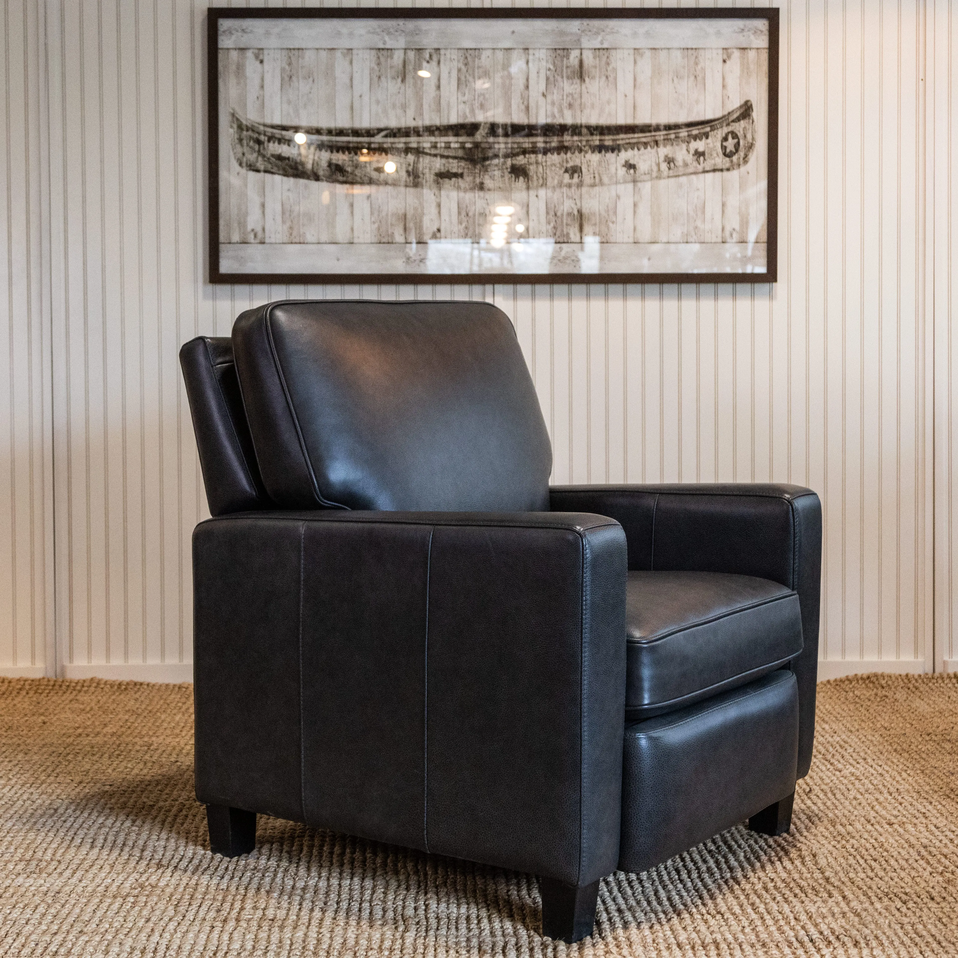 Hemlock Leather Recliner - Tall
