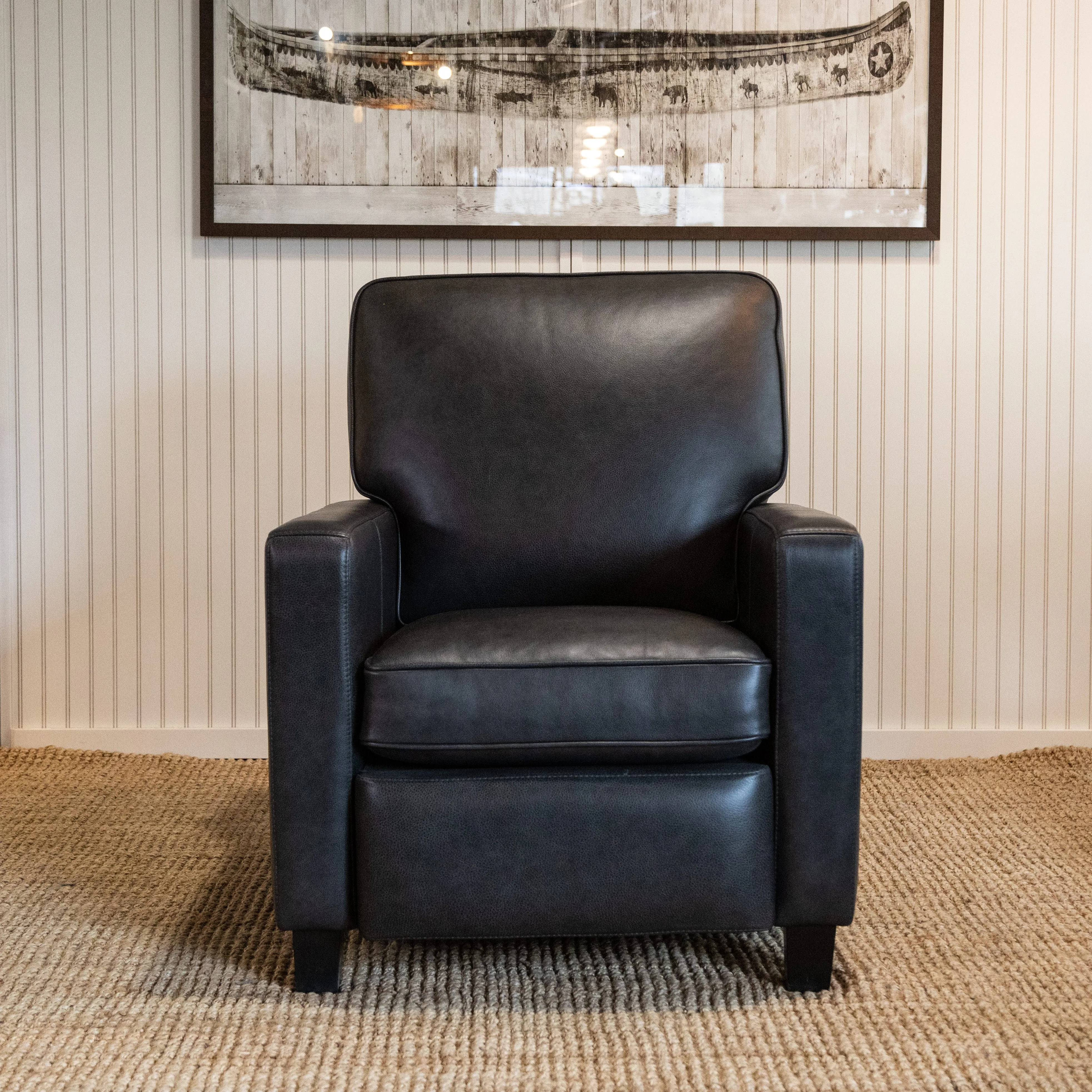 Hemlock Leather Recliner - Tall