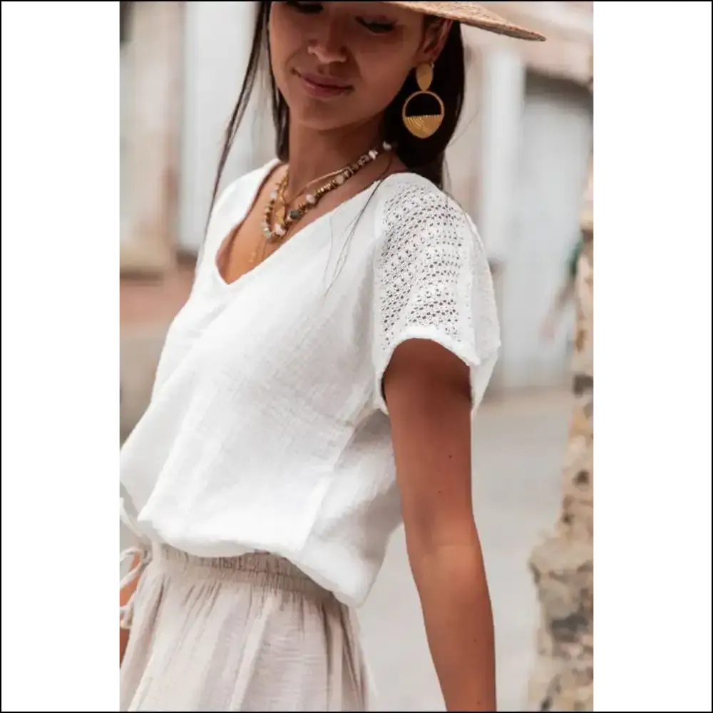 Holy Chic White Lace Blouse Batman