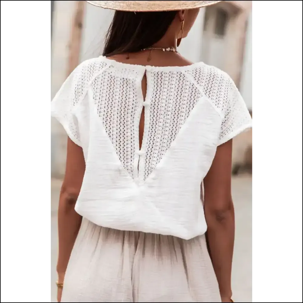 Holy Chic White Lace Blouse Batman