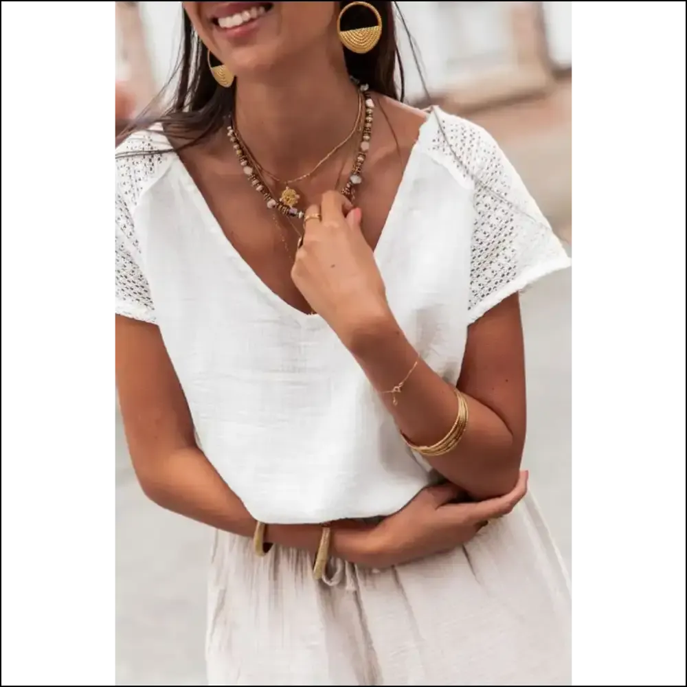 Holy Chic White Lace Blouse Batman
