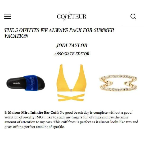Infinite Ear Cuff