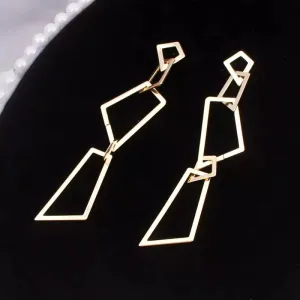Jagged Edge Dangle Earrings