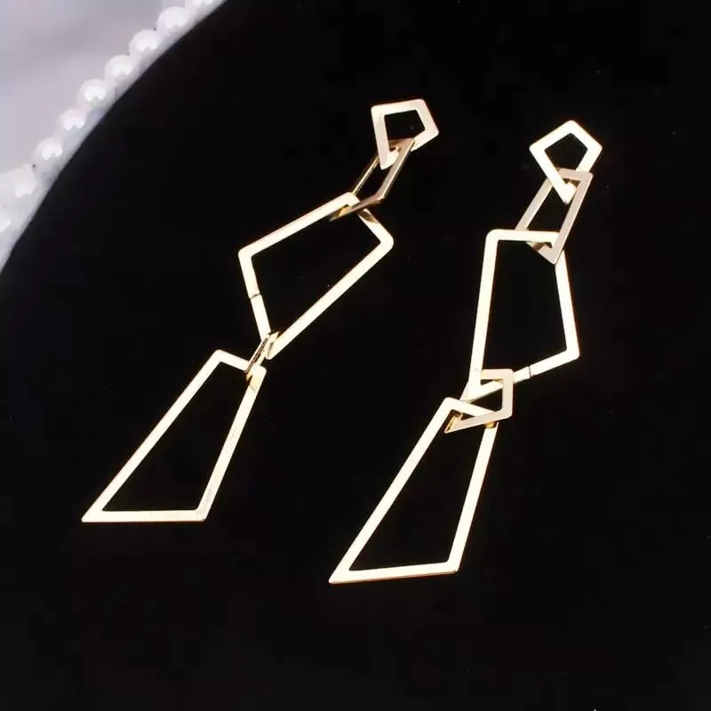 Jagged Edge Dangle Earrings