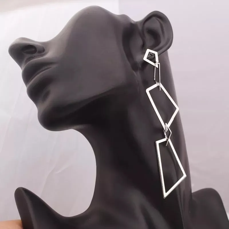 Jagged Edge Dangle Earrings