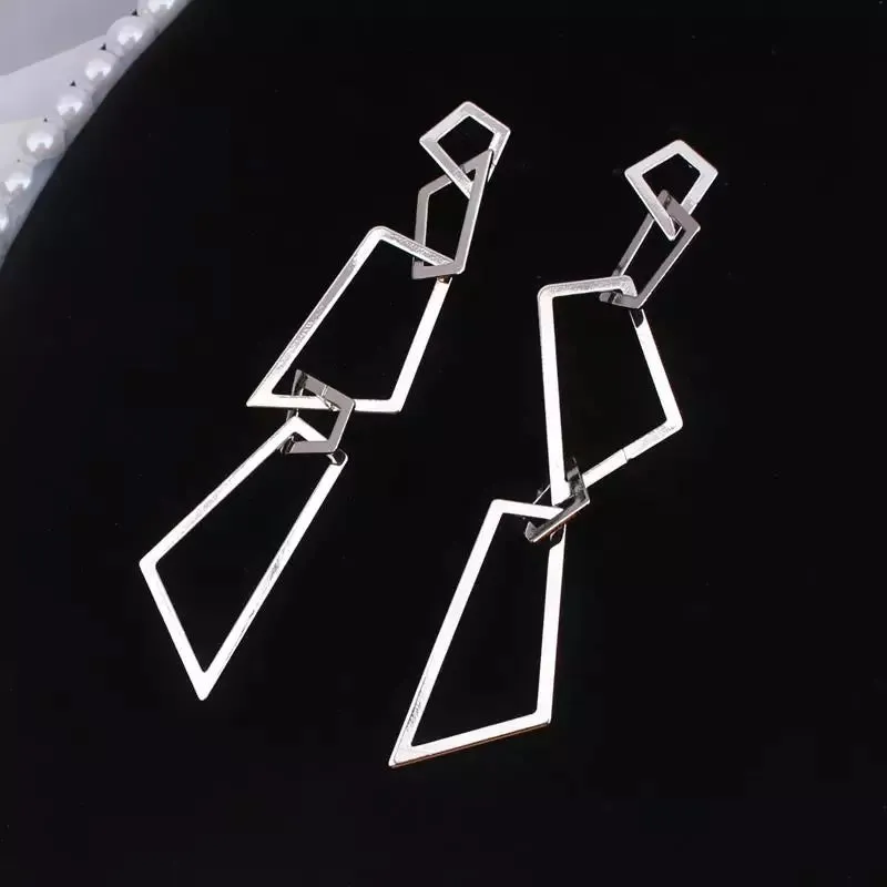 Jagged Edge Dangle Earrings