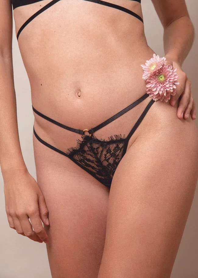 Lace Me Up Strappy Thong